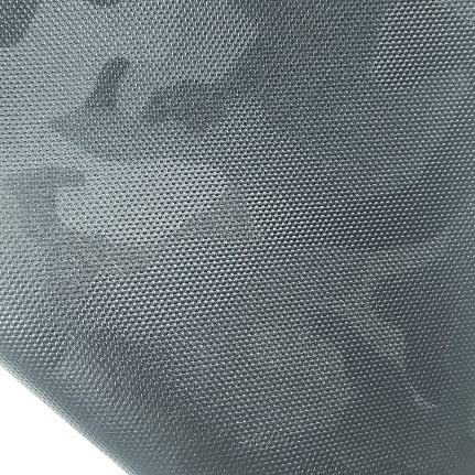 600d recycled pet polyester with camouflage printed anti-scratch lamination