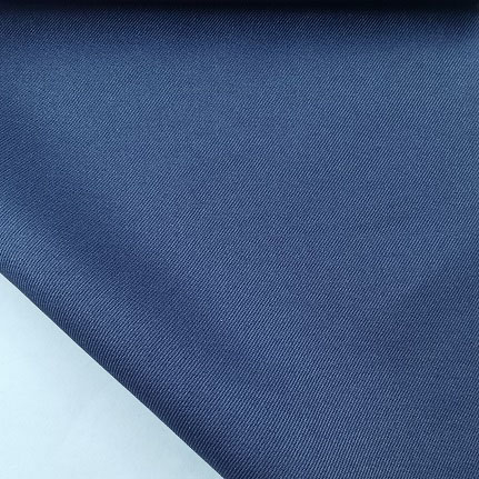 150Dx21s navy blue twill poly cotton mingled with recycled PET poliester manufacturer