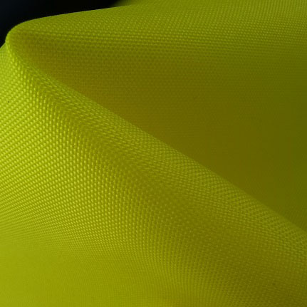 210D recycled nylon oxford fabric lemon yellow color for bags and apparel