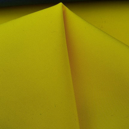 75Dx75D anti-wrinkle waterproof rpet plain woven fabric in vivid yellow color