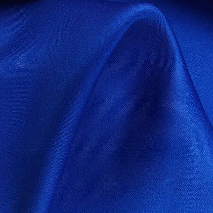 75D blue RPET satin with dull finishing