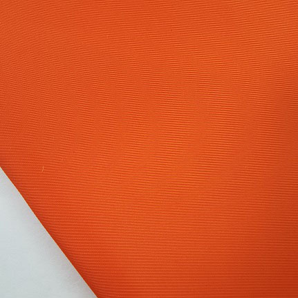 75Dx75D+300D anti-wrinkle and water resistant RPET poliester fabric in tangerine color manufacturer