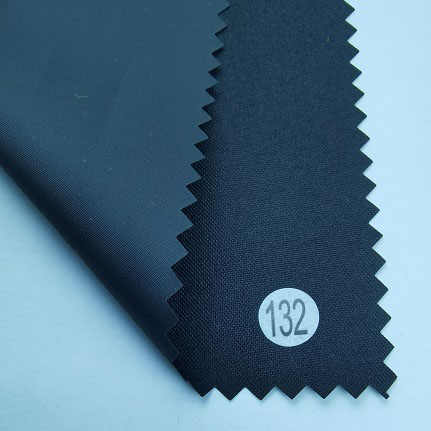 RPET 150Dx150D plain woven fabric with REACH standard pvc backing manufacturer