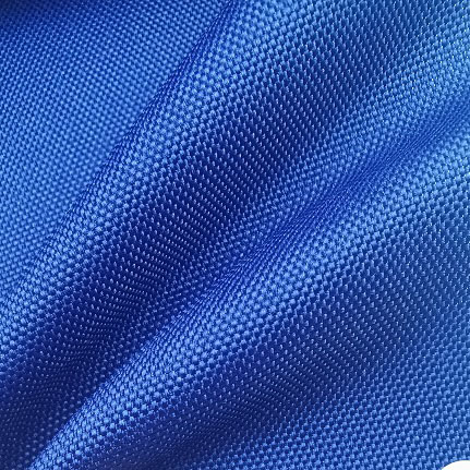 600Dx600D 72T recycled fabric in indigo color with 2x PU coating