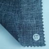 300Dx300D faux linen recycled pet chambray fabric in gray